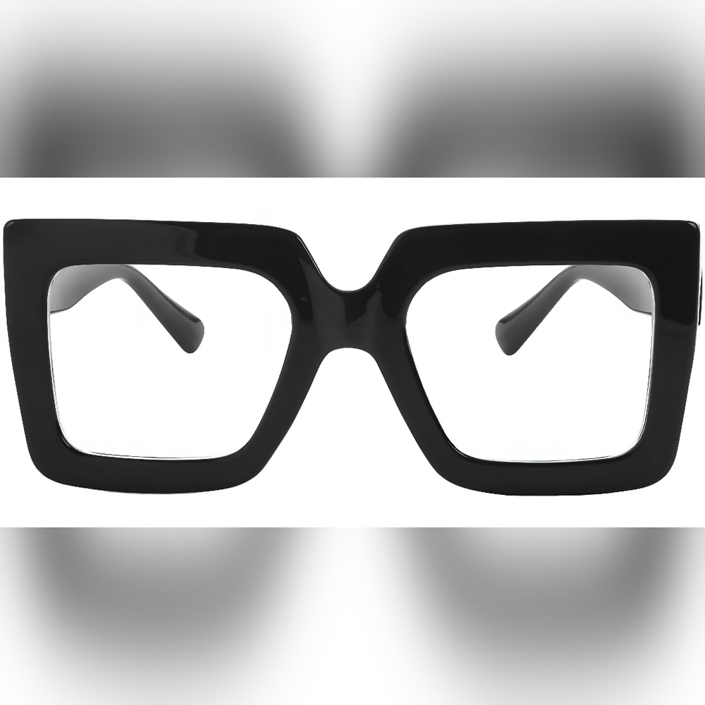 Elegant Black Square Frame Glasses